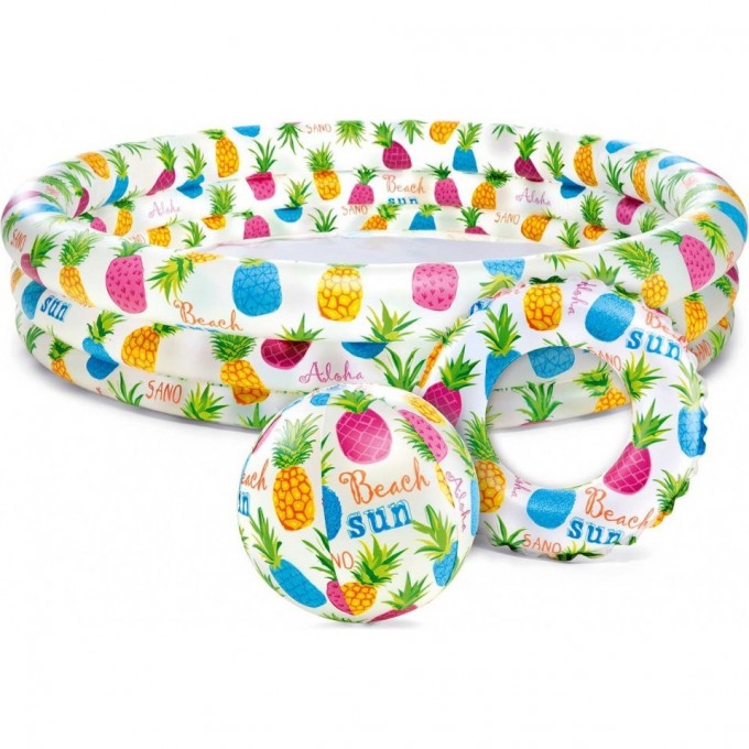 Бассейн надувной INTEX «ПОДВОДНЫЙ МИР» , 132 х 28 см, от 3 лет, микс 59469