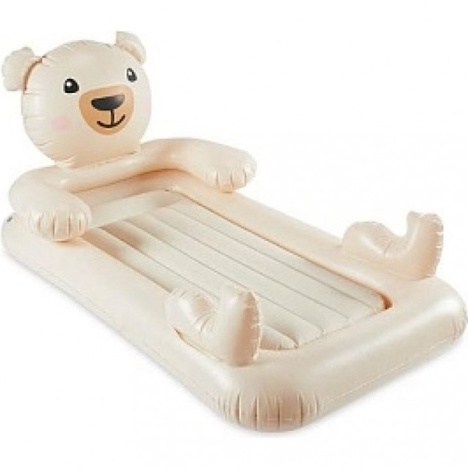 Детский надувной матрас INTEX BEAR KIDZ TRAVEL 114х178х71см с ручным насосом 66814