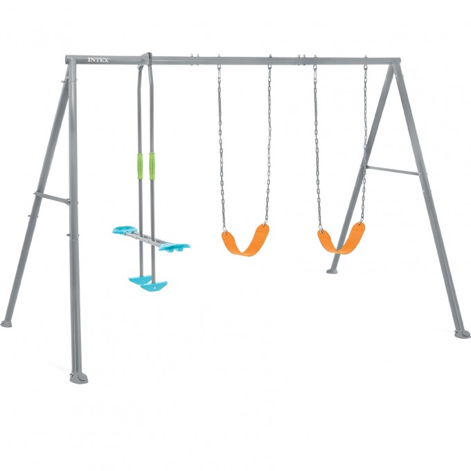 Качели детские INTEX "ТРИ КАЧЕЛИ" 343х254х211см от 3 до 10 лет 44123