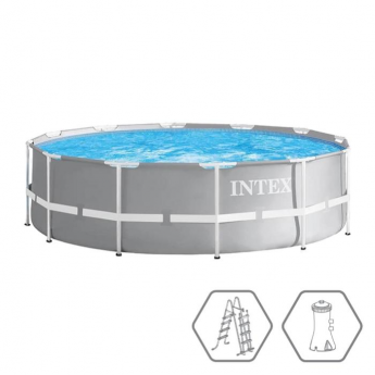 Каркасный бассейн INTEX PRISM FRAME 26716 366 х 99 см,фильтр-насос, лестница
