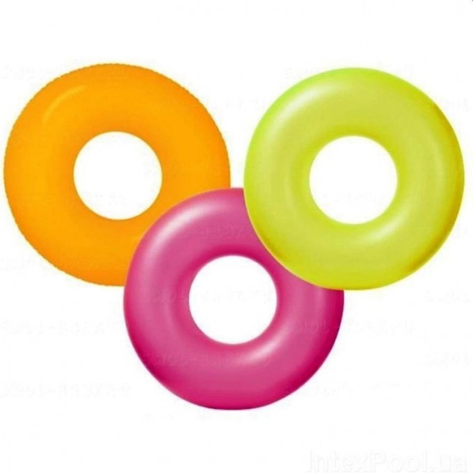 Круг для плавания INTEX «НЕОН» , d=91см, от 9 лет микс 59262