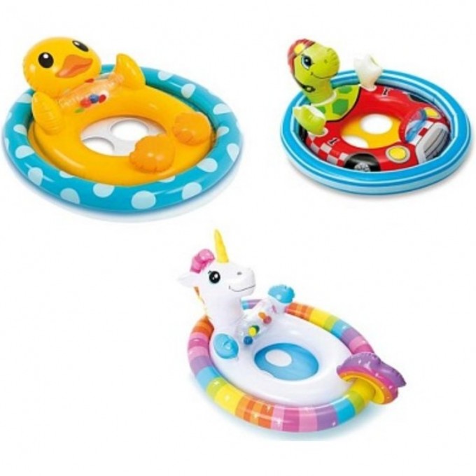 Круг для плавания с сиденьем INTEX «ЗВЕРЮШКИ» от 3 до 4 лет 59570
