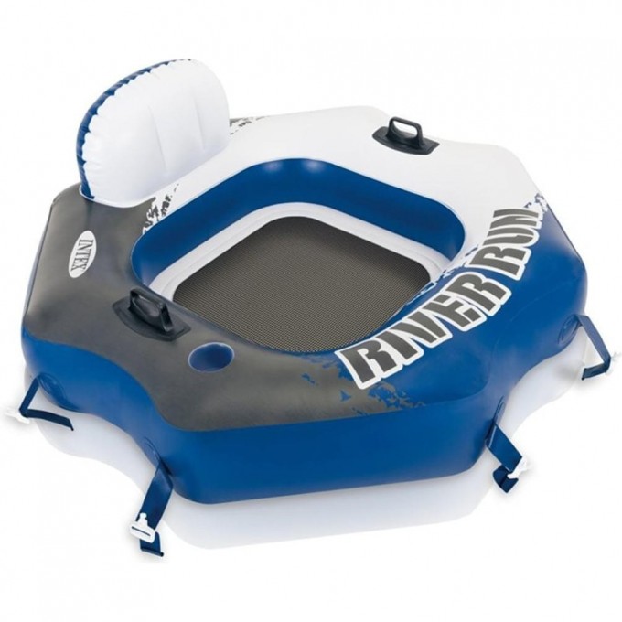 Круг-кресло с креплениями INTEX RIVERLAND со спинкой, 130*126см 58854