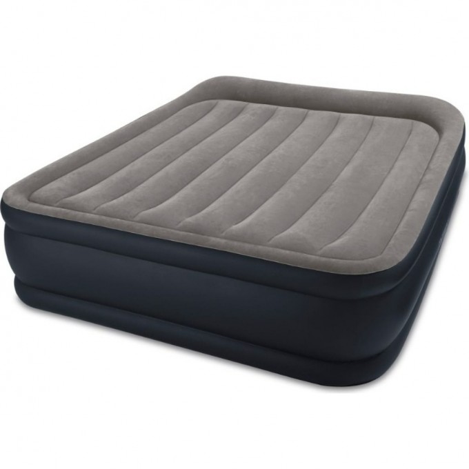 Надувная кровать INTEX DELUXE PILLOW REST RAISED BED 152х203х42см, встроенный насос 220V 64136