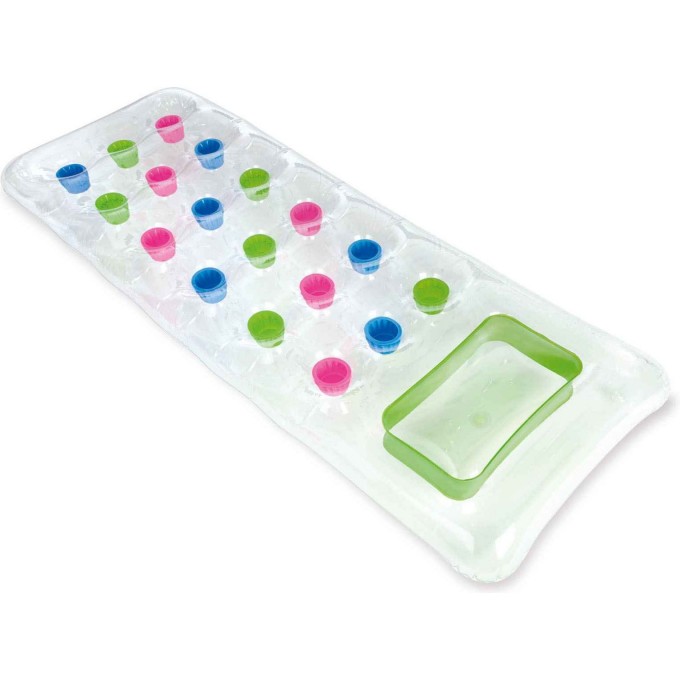 Надувной матрас для плавания INTEX 188х71 см с окном, до 100 кг, от 14 лет, зеленый 59894 ZELEHYII