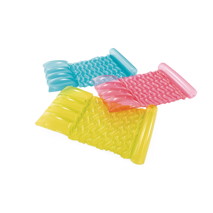 Надувной матрас для плавания INTEX "ПРОЗРАЧНАЯ ВОДА" 173х89см до 100кг, 3 цвета 58725