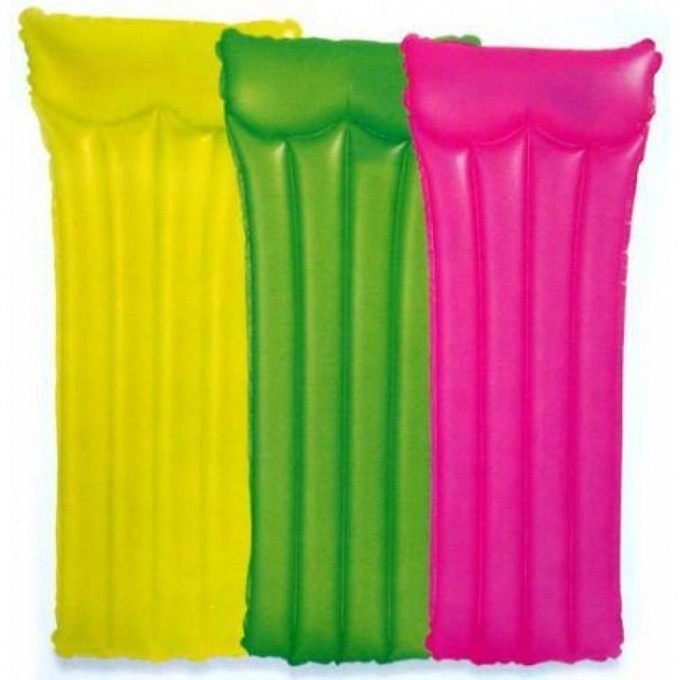 Надувной матрас INTEX неоновый мороз для плавания, до 100кг, 3 цвета 59717