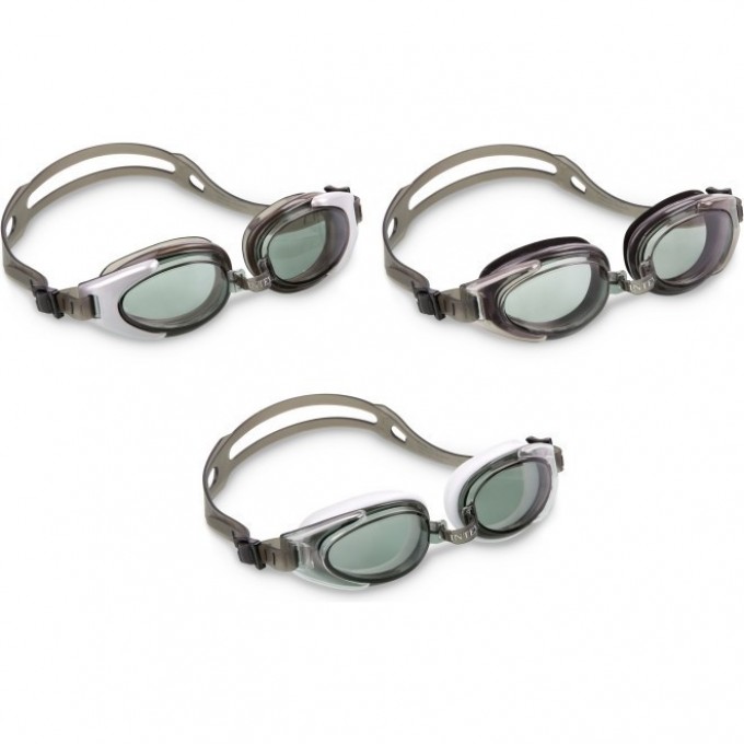 Очки для подводного плавания INTEX WATER SPORT GOGGLES 3 цвета 55685